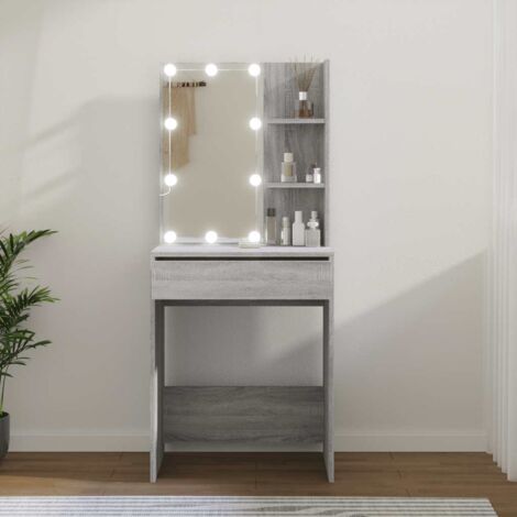 Tocador con LED color gris  60x40x140 cm