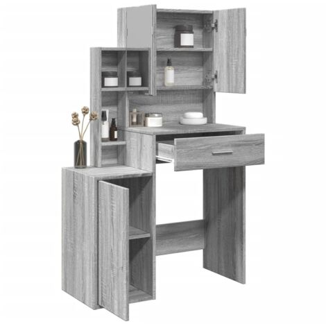 Tocador con mueble gris  80x35x132 cm