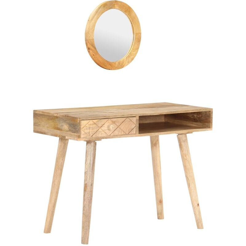 

vidaXL Tocador de madera maciza de mango 100x50x76 cm - Marrón