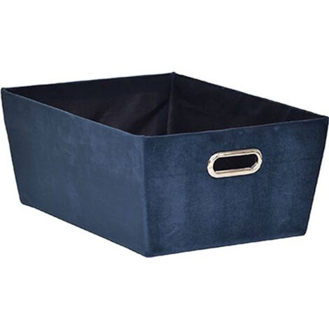 Tocador de terciopelo h18xp45xl32,5 cm - blue jeans - Tendance