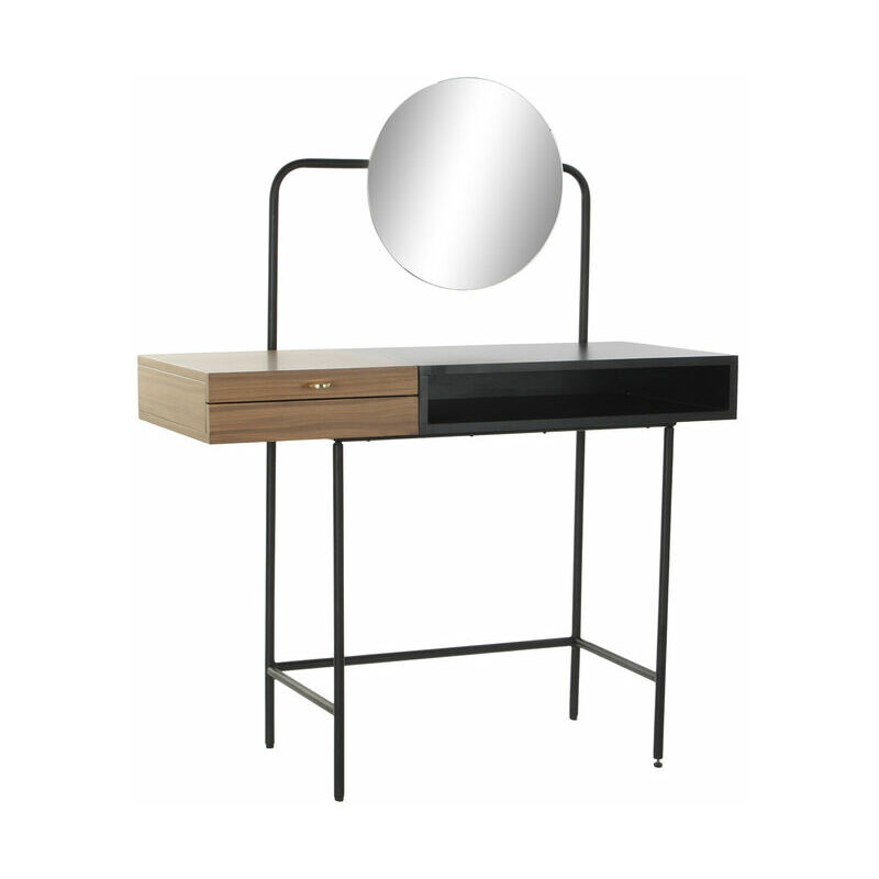 

Tocador DKD Home Decor Marrón Negro Metal Madera de mango Espejo (102.5 x 53 x 132 cm)