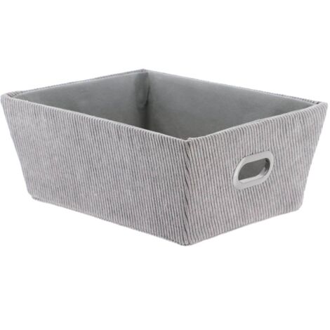 Tocador lateral de terciopelo w20.5xd26xh10.5 cm - gris - Tendance