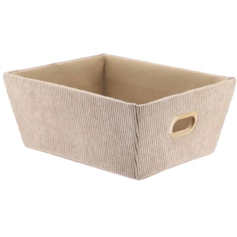 Tocador lateral de terciopelo w20.5xd26xh10.5 cm - taupe - Tendance
