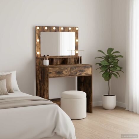 Tocador Roble ahumado 79 x 41 x 135 cm Madera contrachapada