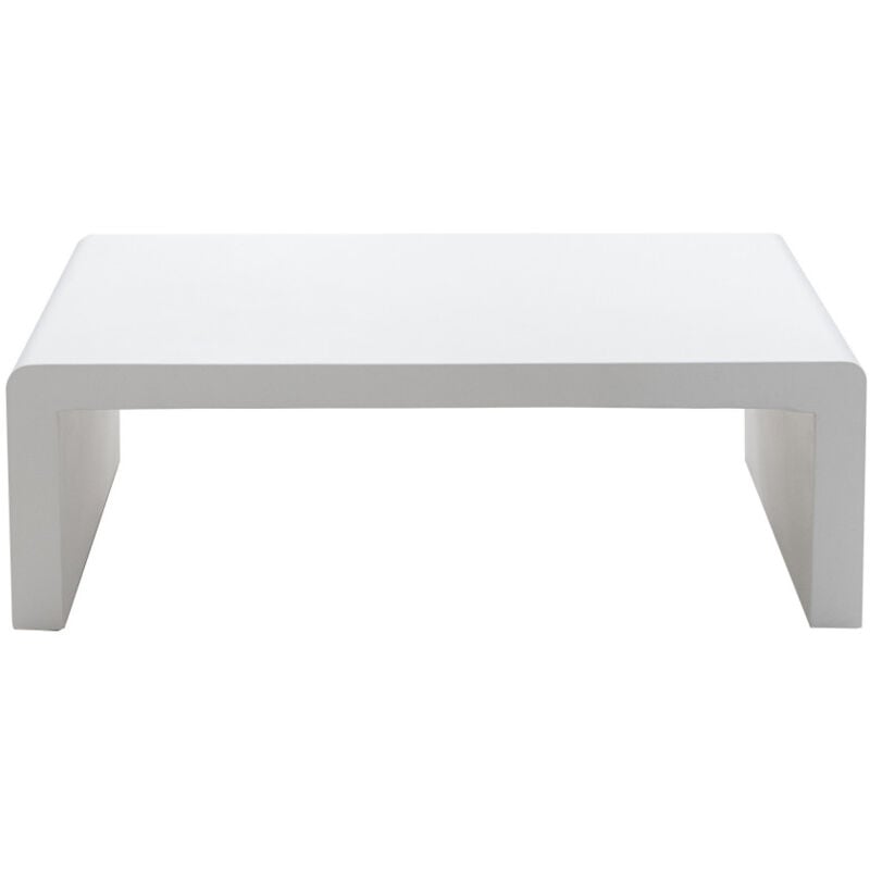 Drawer - Table basse en fibre de ciment 120x55cm - Blanc - tocoa