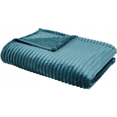 Today Cotelé Uni Essential Plaid Turquoise 150 x 200 cm