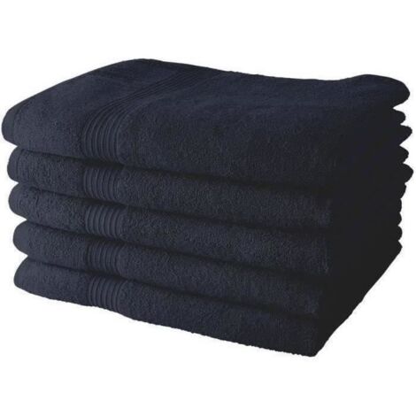 Today Essential 5er-Set Badetücher Navy 70x130 cm