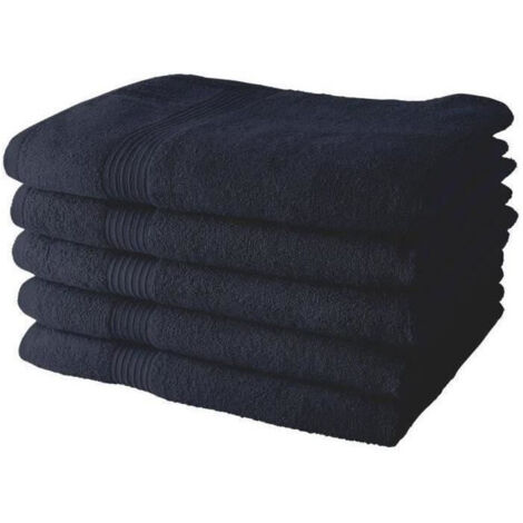 Today Essential Set di 5 Asciugamani da Bagno Navy 70x130 cm