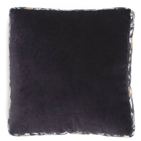 Today Indies Yuga Coussin décoratif Velours Gris Fusain Bronze 40x40 cm