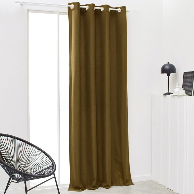 Today Rideau Isolant Thermique Essential Uni - 140 x 240 cm - Bronze