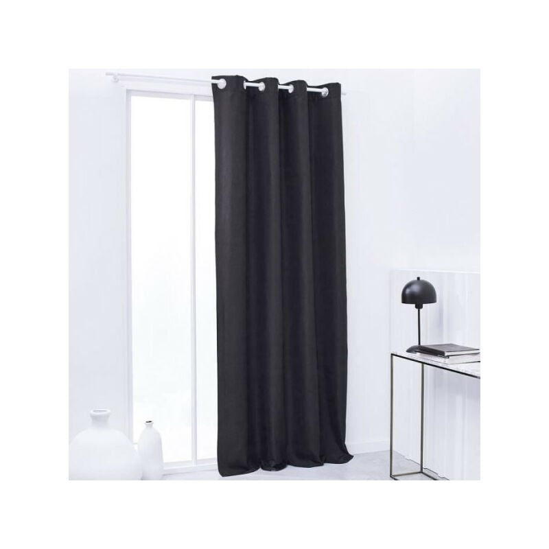 Today - Rideau Isolant Thermique Essential Uni - 140 x 240 cm - Fusain