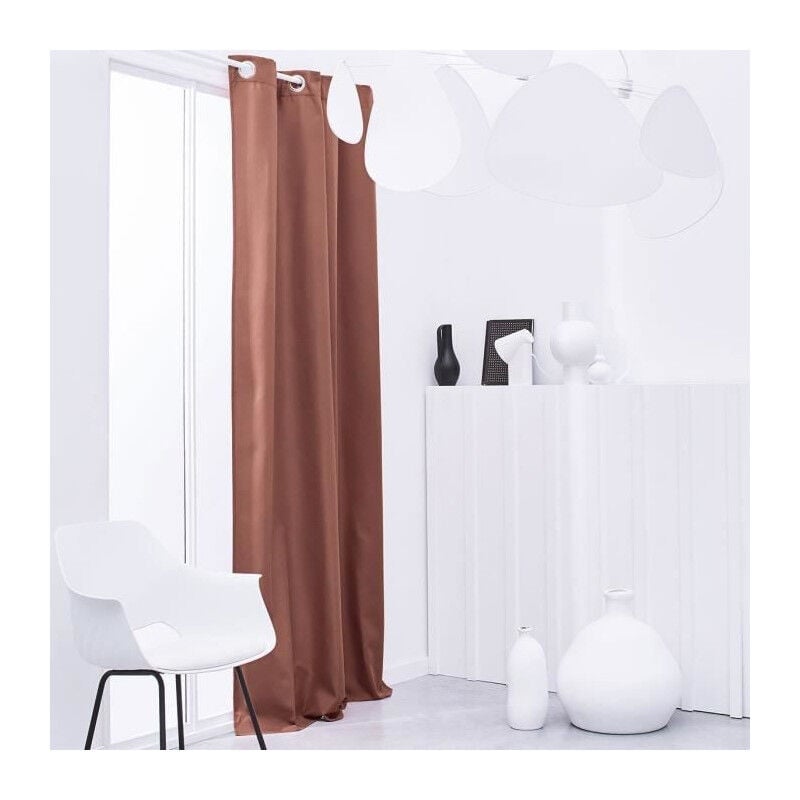 Les Tendances - today Rideau Isolant Thermique Essential Uni - 140 x 240 cm - Terracotta