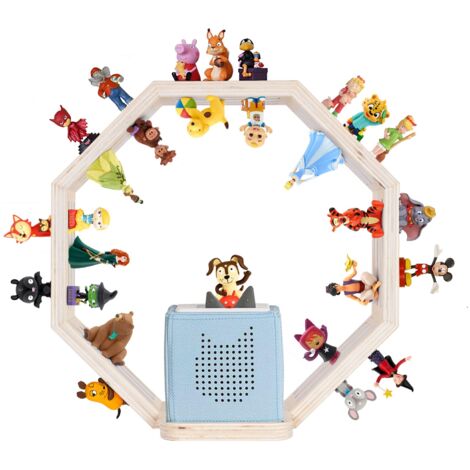Todeco – Étagère murale magnétique pour Tonie Box – Capacité 60-70 figurines – Installation murale ou posée – Design épuré pour chambre d'enfant