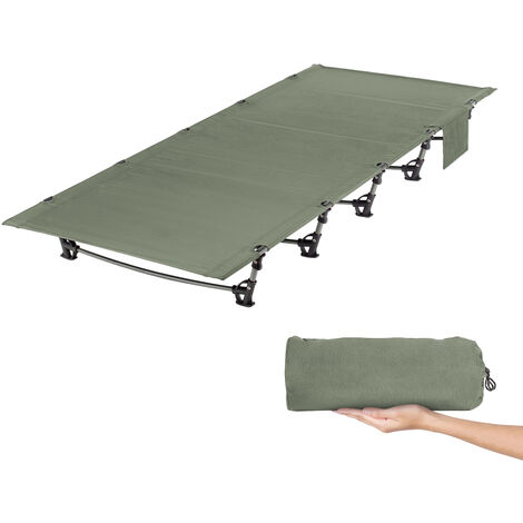 Lit De Camping Pliable Outbound - Vert - Toile Polyester Et Métal