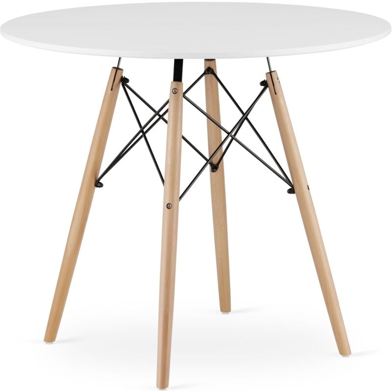 TODI Table ronde 90cm - blanc
