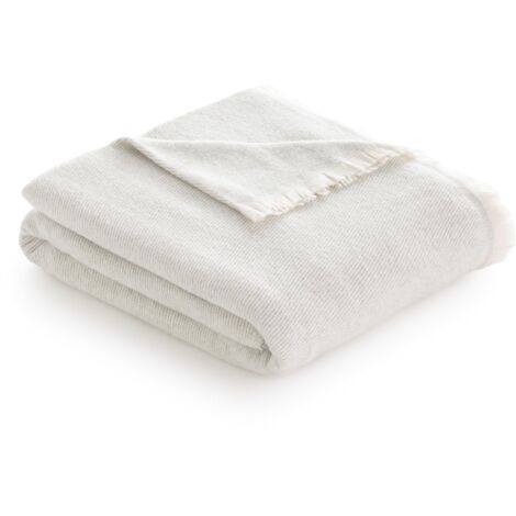 Todocama - Coperta in cotone extra morbida con motivo a righe, copriletto multiuso quattro stagioni per divano, letto, copridivano, coperta decorativa e coperta a foglio, (grigio chiaro, 120 x 180 cm