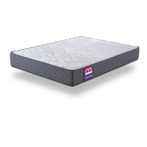 Todocama - Materasso viscoelastico 90x200 cm, Pure Flow MAX Multistrato, Altezza 21 cm, rigidità media/alta, trattamento antiacaro, antibatterico e ipoallergenico. Prodotto in Spagna.