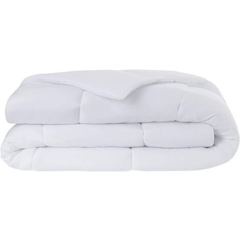 Todocama - Piumino trapuntato in fibra antiacaro, autunno-inverno, 300 g/m², colore bianco (tutte le misure disponibili) (letto 160/180-240 x 220 cm)