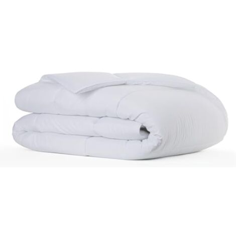 Todocama - Piumone, imbottitura 3001 in fibra antiacaro, autunno-inverno, 300 g/m², colore bianco (tutte le misure disponibili). (letto 160/180-240x220 cm)