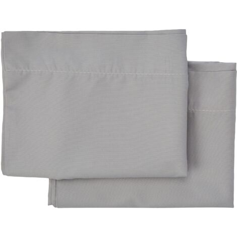 Todocama – Set di 2 federe per cuscino, in microfibra extra morbida, ipoallergenica, set da 2 – 120 x 40 cm grigio chiaro