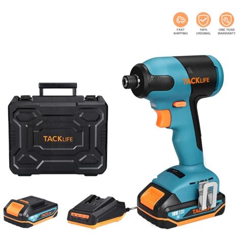 Todot – Visseuse à chocs sans fil 18V – Moteur Brushless – Couple 180Nm – 2800 IPM – Mandrin 6,35mm – Charge rapide – Pour travaux intensifs - TDID20K