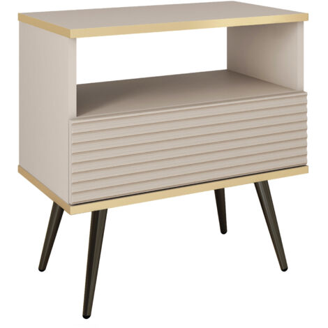 Toeletta, Bianco, gambe nere, 102 x 79 x 50 cm