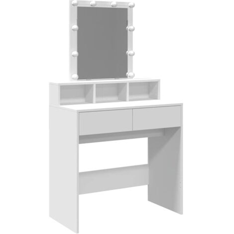 Toeletta con LED Bianca 80x41x144,5 cm vidaXL 218573