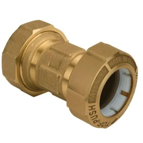 TOF/B Push giunto diritto per PE con anello in plastica ø50 x ø50 01030008P