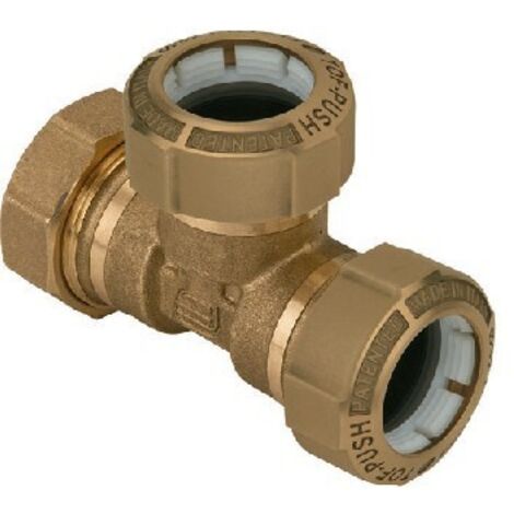 TOF/T PE Push giunto a T per PE con anello in plastica ø50 x ø50 01050008P