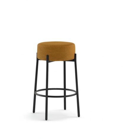 Toffee, Set di 2 Sgabelli in tessuto Giallo (41cm X 41cm H. 67cm)