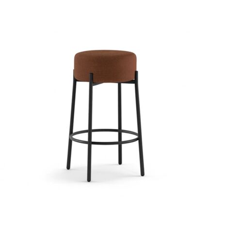 Toffee, Set di 2 Sgabelli in tessuto Vermiglio (41cm X 41cm H. 67cm)