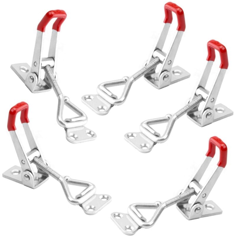 Image of Pince à bascule outil à main serrure de porte en métal Type 100kg 220lbs ensemble de 5 pièces