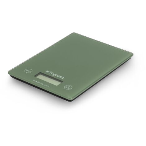 Tognana Iridea, Bilancia da Cucina con display LDC e tasti touch screen, verde salvia