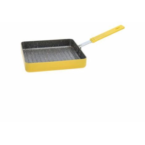 TOGNANA Mini Grill Padellina Quadrata Color Block Giallo