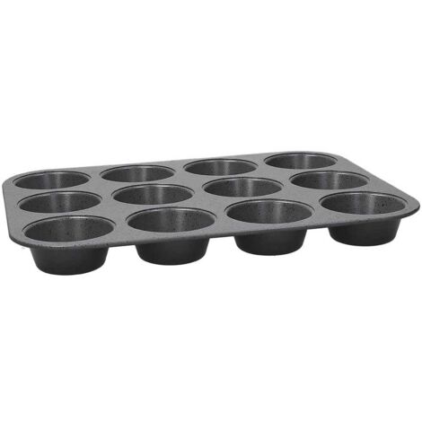 Tognana Premium Bakery, Stampo 12 Muffin 35 Cm X 27 Cm X H 3 Cm Acciaio Al Carbonio Grigio