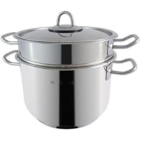 Tognana V5758Y2INSL Set Cuoci Spaghetti Grancucina, Alluminio, Argento, 22 cm, 3 unità