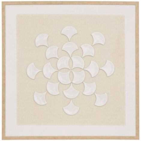 Toile 3D Houria beige 78x78cm - Atmosphera créateur d'intérieur