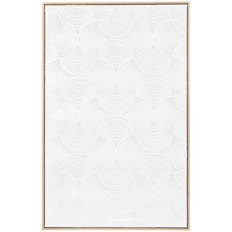 Atmosphera - Toile 3D Marilou blanc 116x75cm créateur d'intérieur
