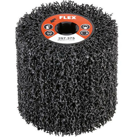 Toile abrasive FELX pour nettoyer les soudures diam. 100 x 100 mm, grain extra gros
