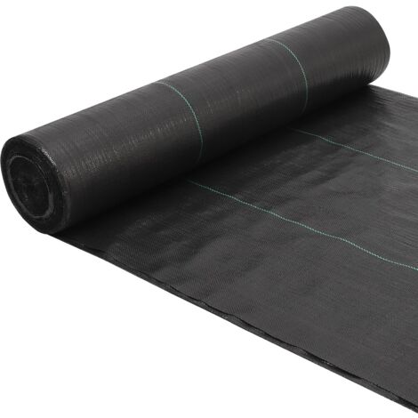 Toile Anti-Mauvaises Herbes 90g/m² tissée, rouleau 30x300 yd (270m²), anti-racines, pour allée, terrasse, sous-couche gravillons - perméable durable