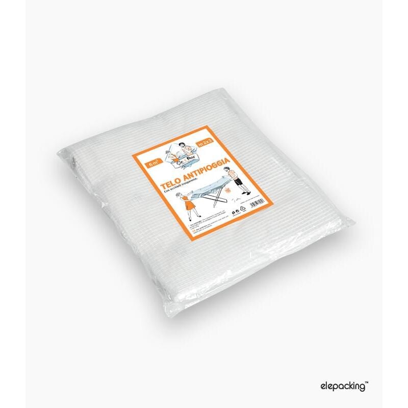 Toile Bache avec Oeillet Imperme'able Polye'thyle'ne Exte'rieur Transparent 8X10 (80