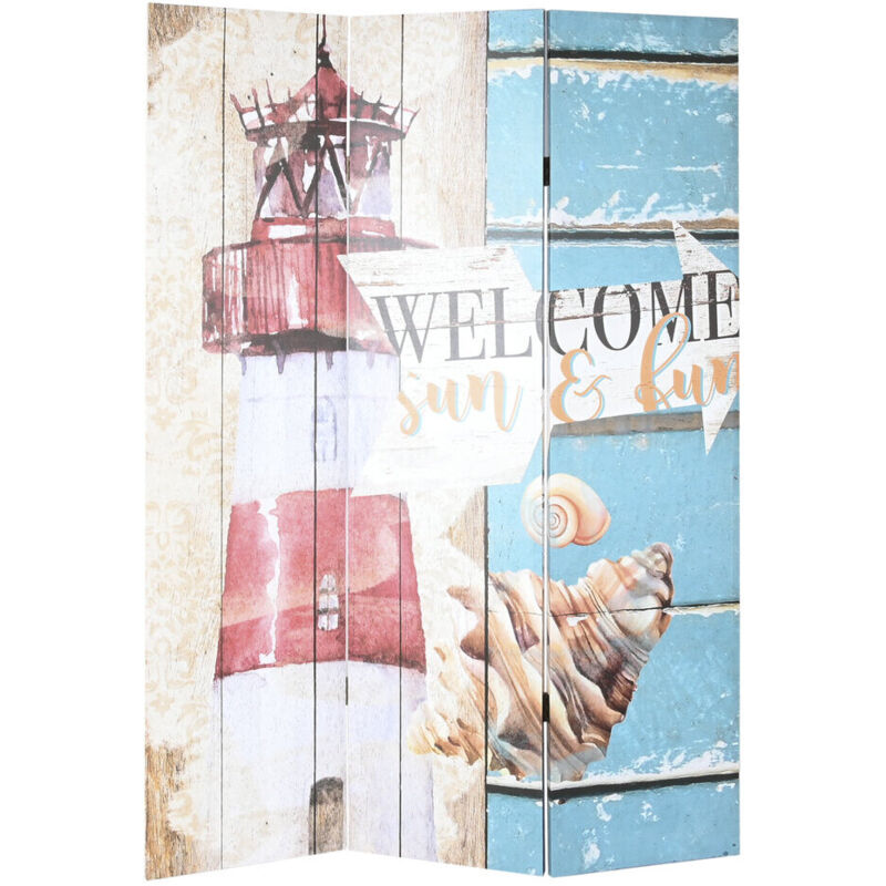 Paravent Canevas 121X2,5X180 Phare Multicolore