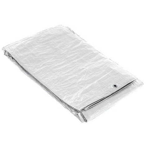 SATURNIA Imperméable Blanche Avec Œillets Métalliques 3 x 4 Mètres (Environ)