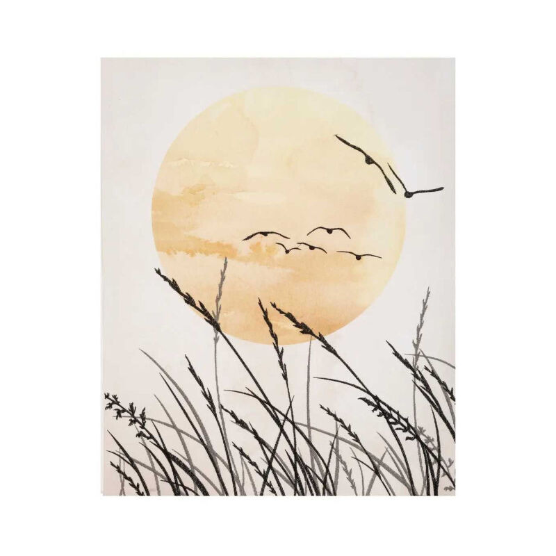 Toile Brodée Imprimée 'Alois' 40x50cm Multicolore