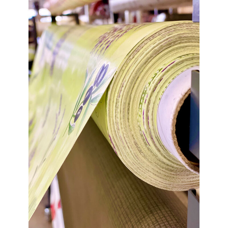 Toile cirée Imprimée Provençale - Au mètre - 140x200 cm - Vert .