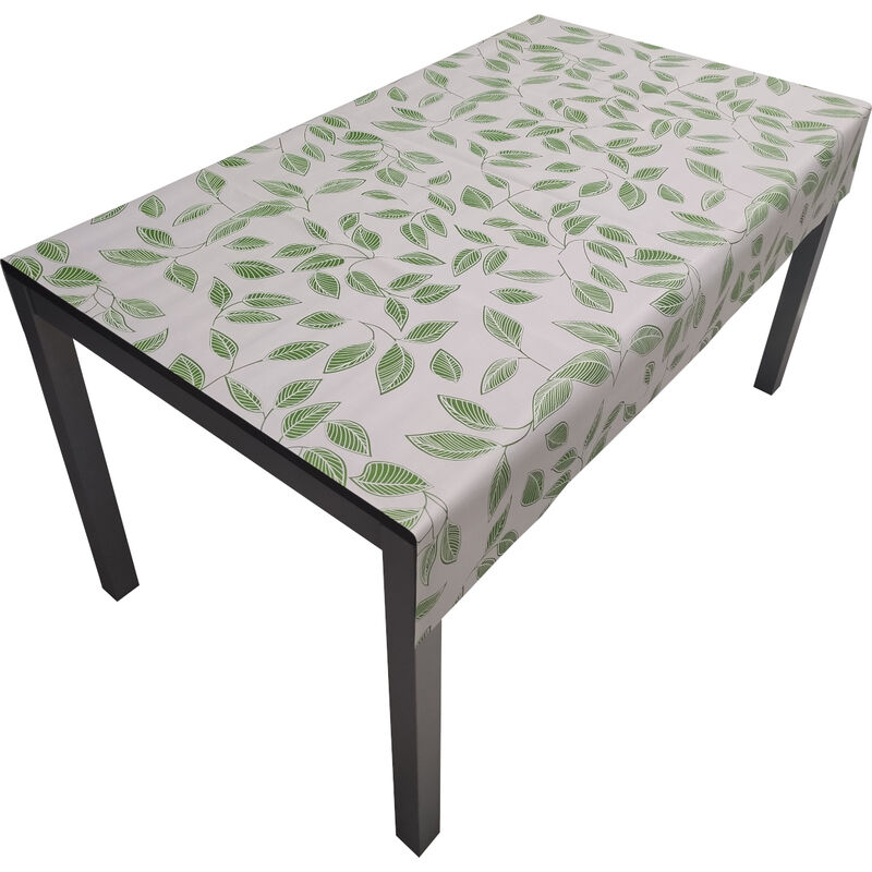 Comercial Candela - Nappe pvc Base Polyester Anti-taches Feuilles 140X180 cm