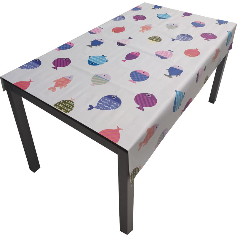 Comercial Candela - Nappe pvc Base Polyester Anti-taches Poisson 140X200 cm