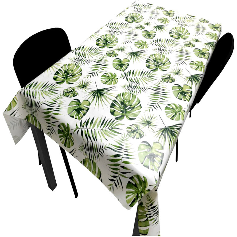 Comercial Candela - Nappe pvc Base Polyester Anti-taches Feuille Cœur 140X140 cm