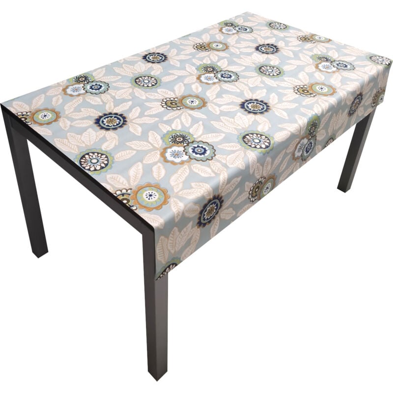Comercial Candela - Nappe pvc Base Polyester Anti-taches Fleurs 140X160 cm