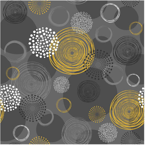 Toile Cirée Déco 140cmx20ml Boisset Jaune - Access Deco